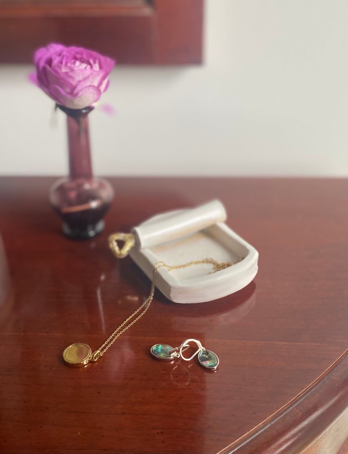 Sardine tin clay handmade catchall jewelry holder