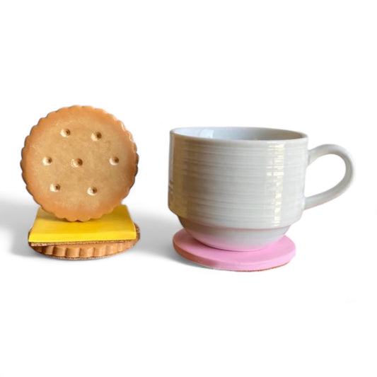 Cracker and cheese coaster set